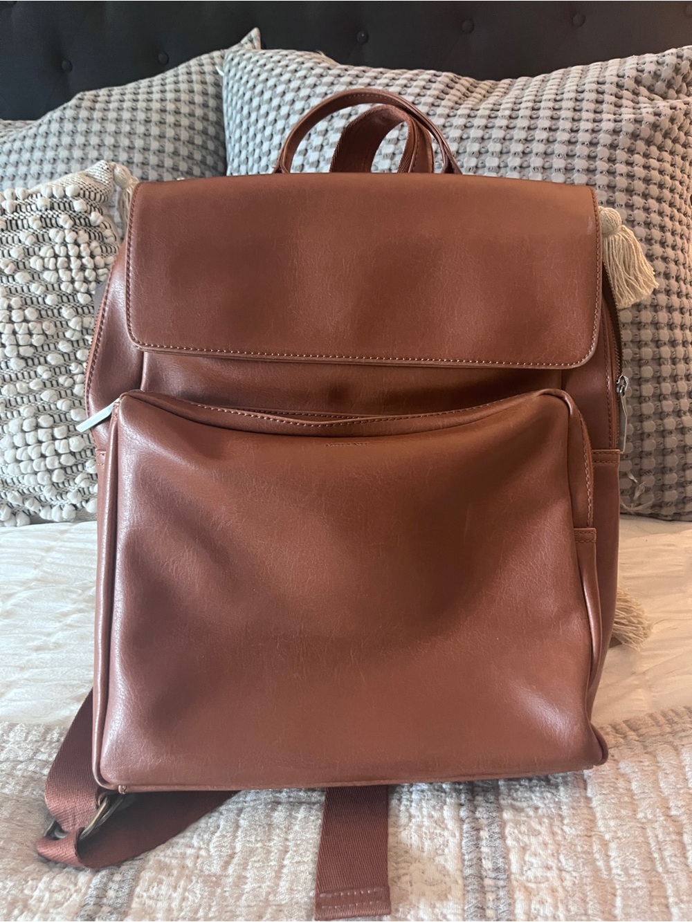 Matt & Nat Brown Vegan Leather Backpack